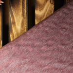 Fischgräte Sweat Rot